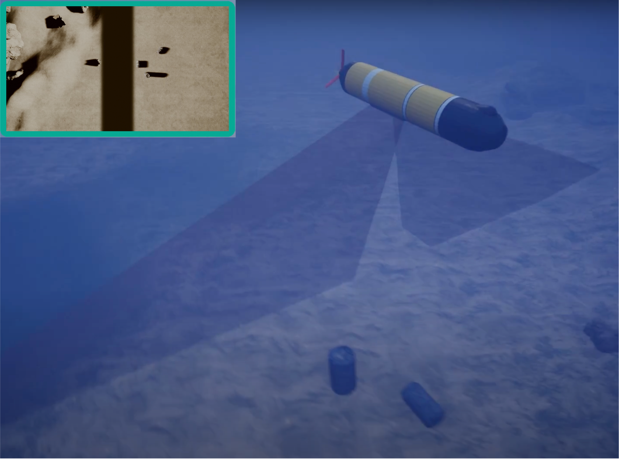 Underwater Robot Planning with Imaging Sonar